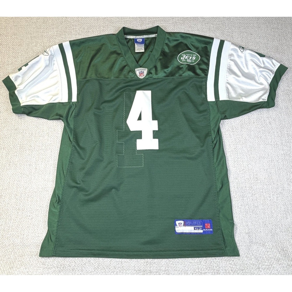 Reebok Brett Favre #4 NY Jets Authentic On Field NFL Equipment Jersey Mens 52